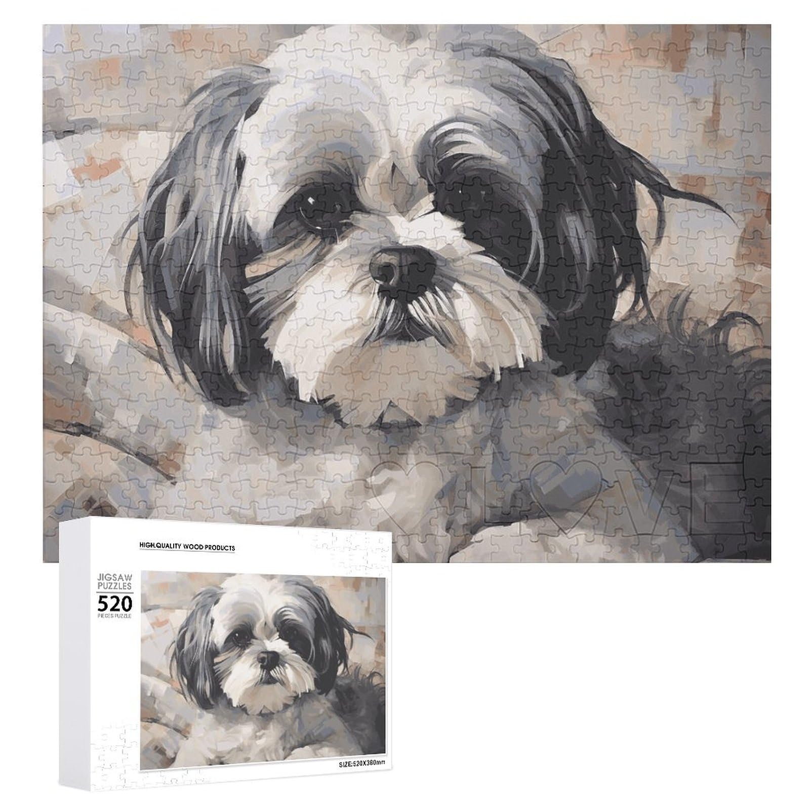 Amazon.com: 520 Piece Jigsaw Puzzle - Shih Tzu Picture Puzzles for
